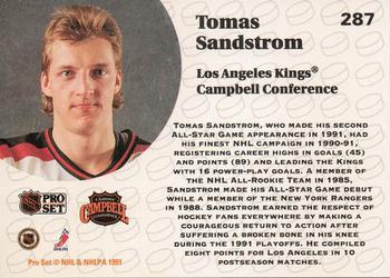 1991-92 Pro Set Tomas Sandstrom 1