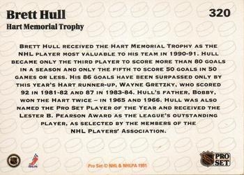 1991-92 Pro Set Brett Hull AW 1