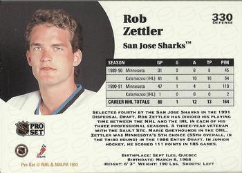 1991-92 Pro Set Rob Zettler 1