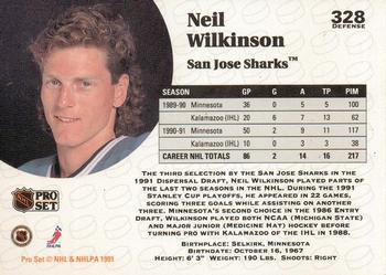 1991-92 Pro Set Neil Wilkinson 1