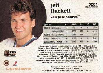 1991-92 Pro Set Jeff Hackett 1