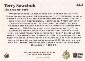 1991-92 Pro Set Terry Sawchuk 1