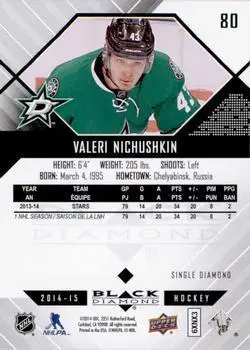 2014-15 Upper Deck Black Diamond #80 Valeri Nichushkin 1