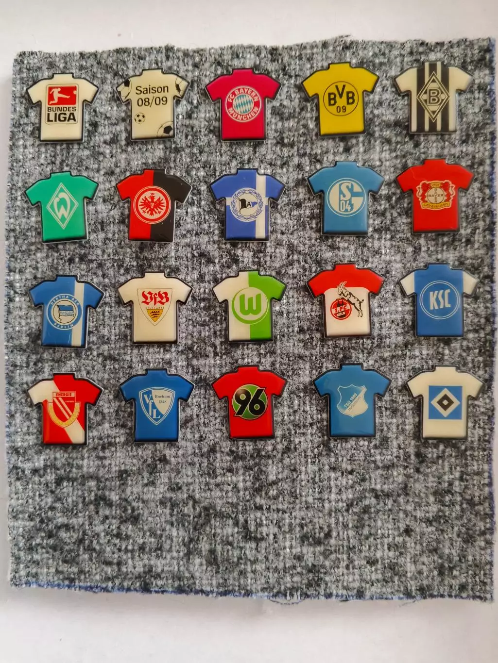 Чемпионат Германии 08/09, все участники. Знаки куплены вГермании,смола.