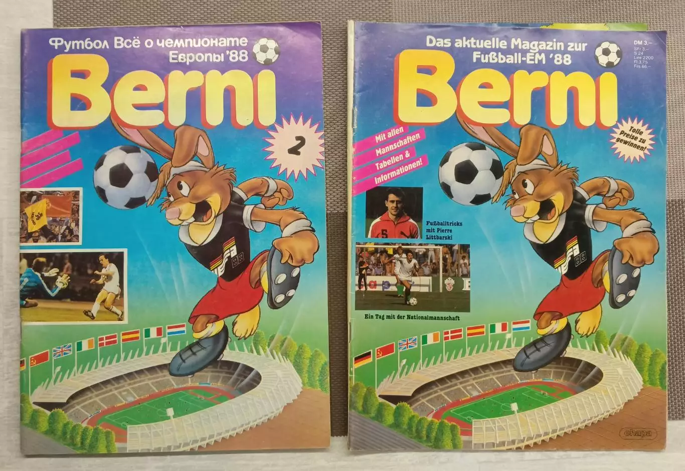 Журнал BERNI. Два номера на разных языках.