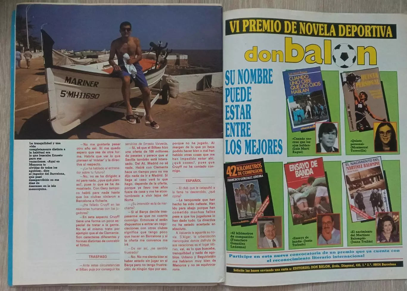 Журнал. Don Balon. 1989 год. Футбол. 3