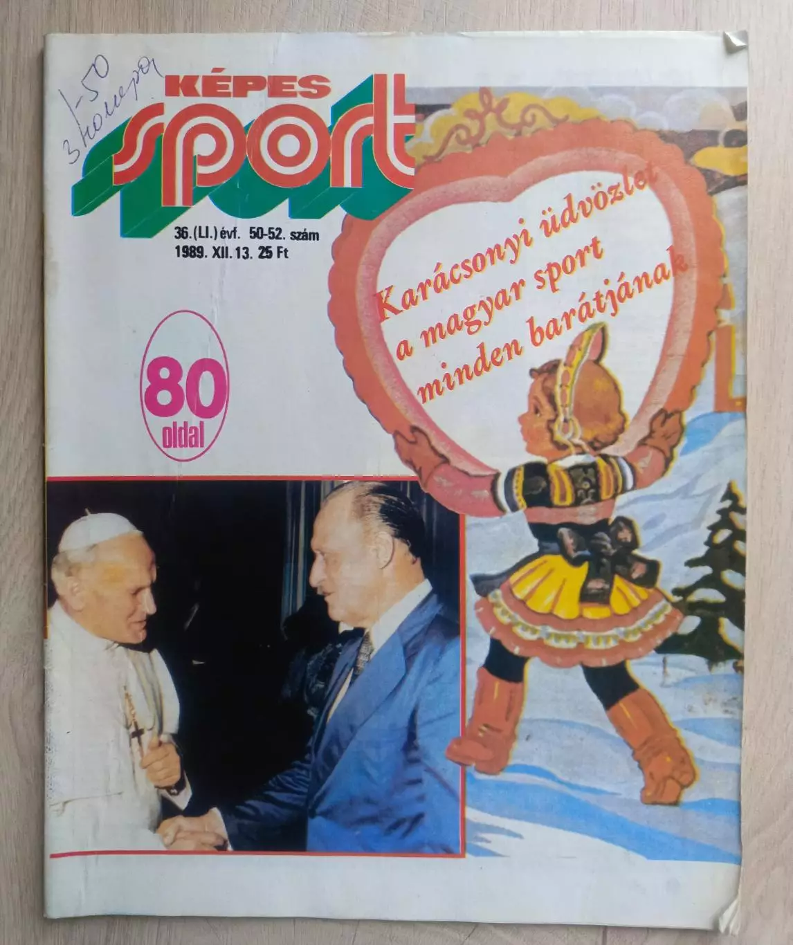 Журнал. Kepes sport. 1989 год.