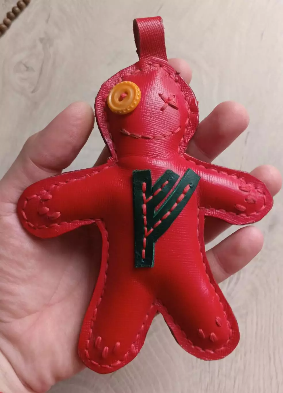 Кукла. Руна. Ручная работа. Натуральная кожа!!! 2