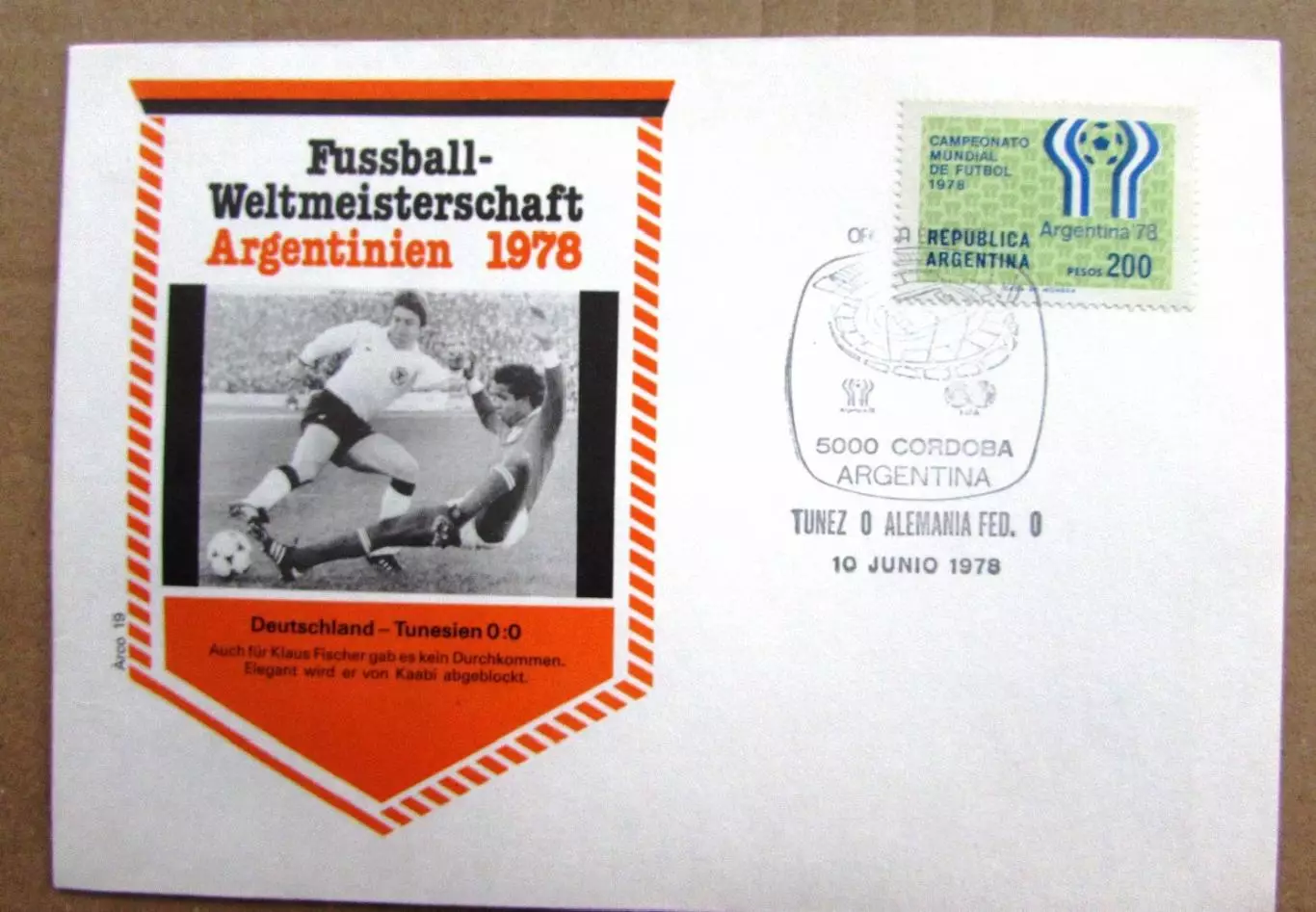 Аргентина Футбол ЧМ Тунис-Германия 1978
