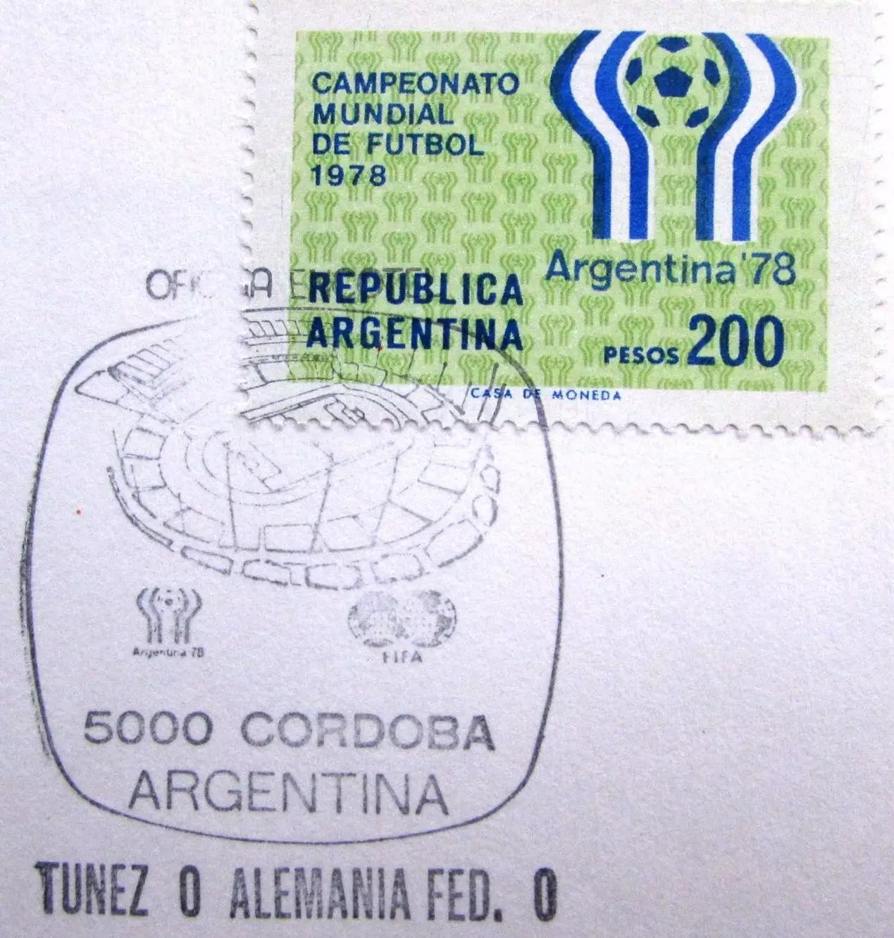 Аргентина Футбол ЧМ Тунис-Германия 1978 1