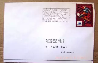 Футбол .Франция .1999 год. Спецгашение.