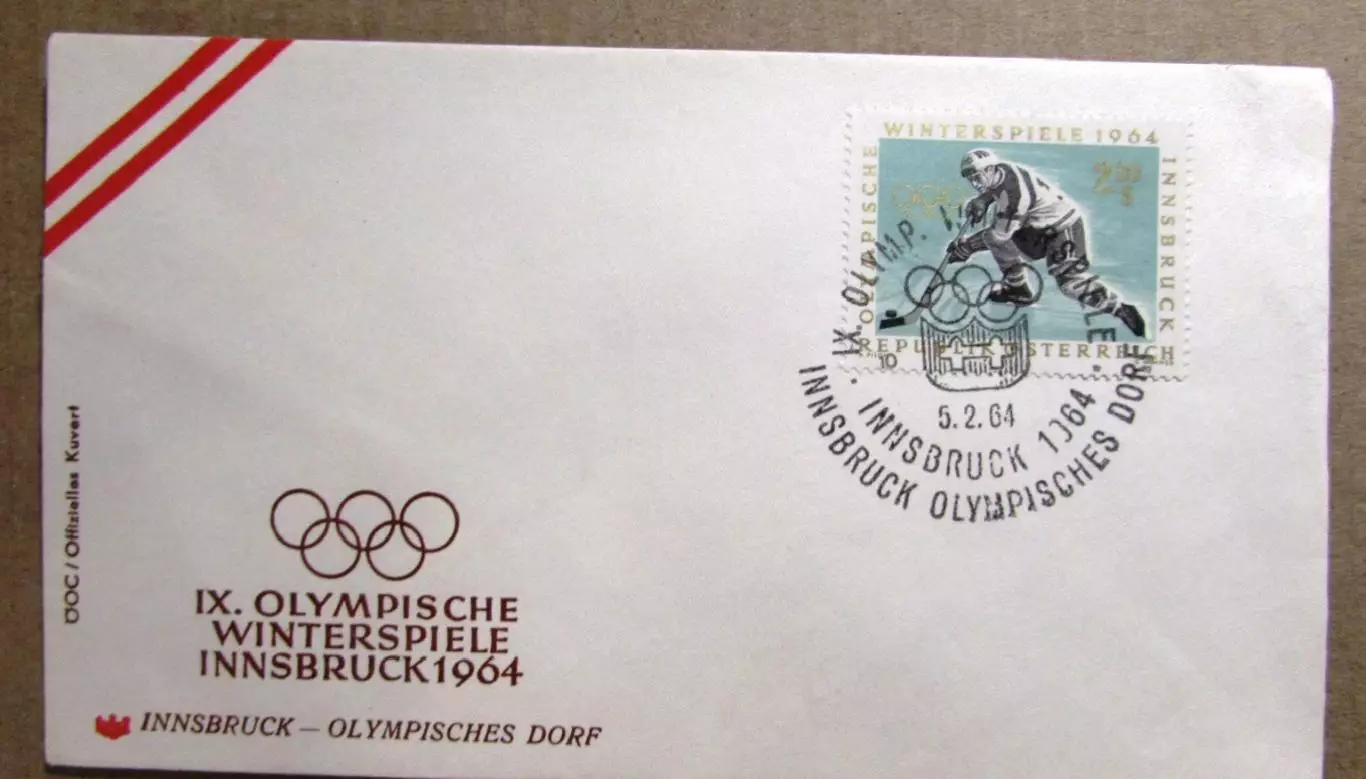 Австрия Хоккей Зимняя олимпиада Инсбрук 1964