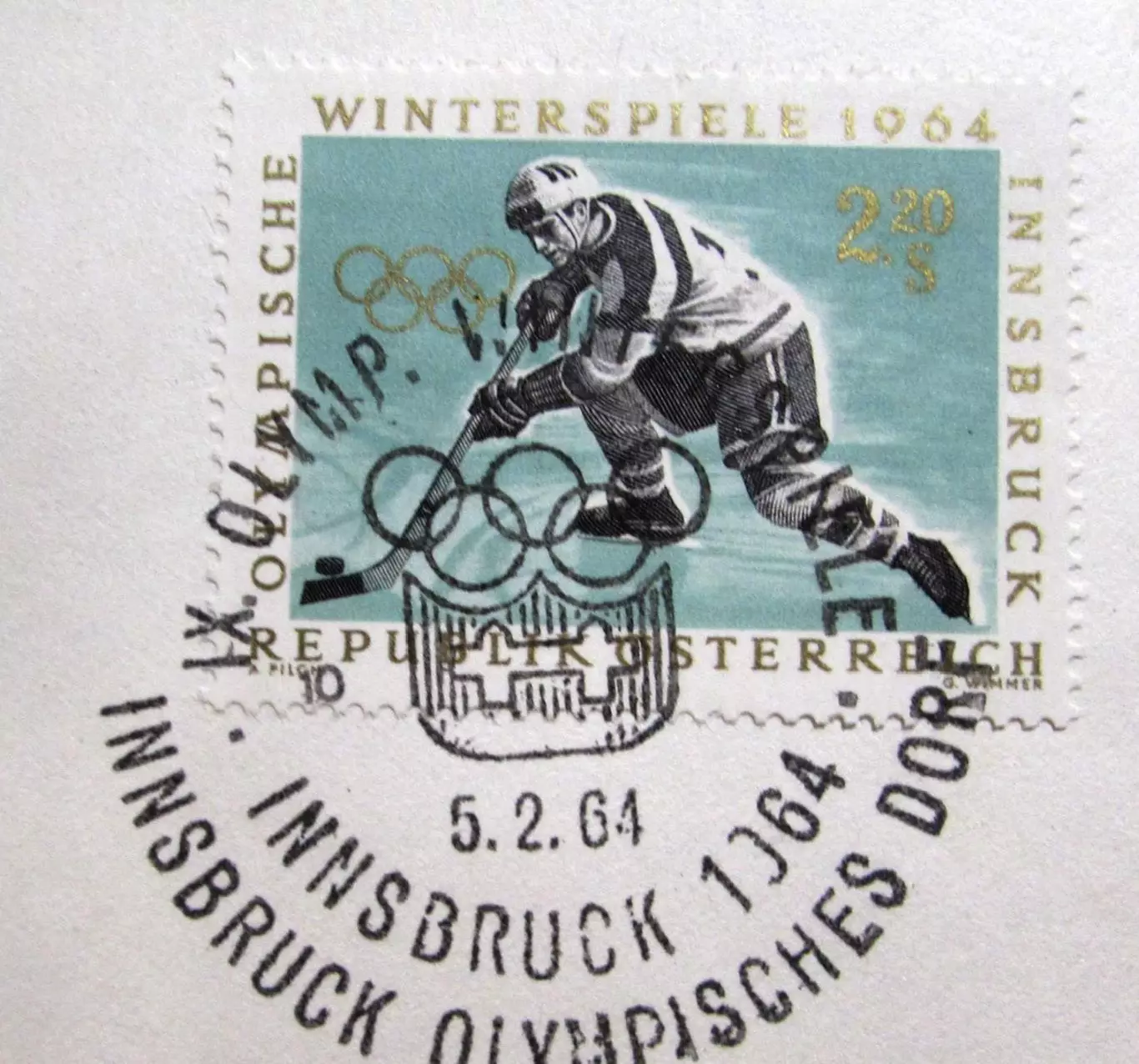 Австрия Хоккей Зимняя олимпиада Инсбрук 1964 1