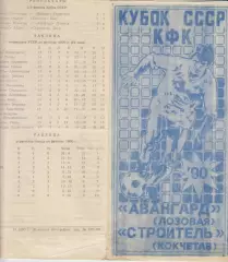 Авангард(Лозовая. Харьковская) - Торпедо(Кокчетав) - 1990 - Кубок СССР
