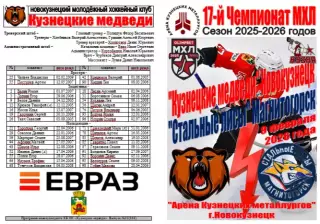Кузнецкие медведи(Новокузнецк) - Стальные лисы(Магнитогорск) - 2025/26 - 1