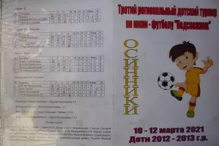 Региональный турнир Подснежник среди юношей 2013 г.р.(Осинники) - 2021