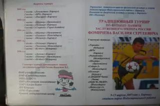 Турнир В.С.Фомичева(Барнаул) - 2007