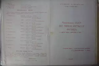 Турнир Чемпионат СССР по мини-футболу зона Восток(Рудный) - 1990