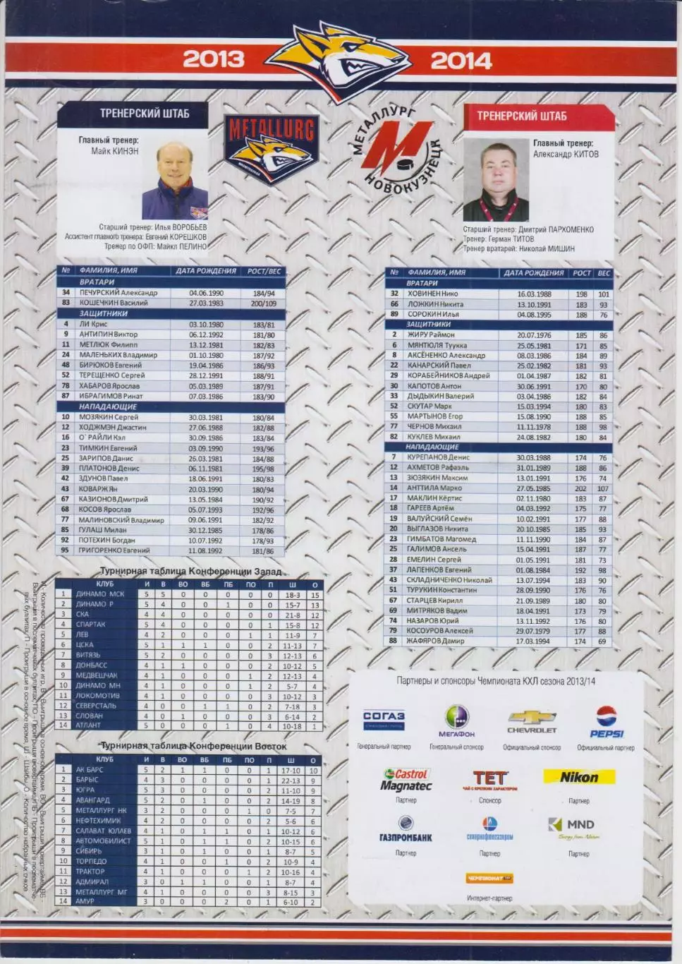 Металлург(Магнитогорск) - Металлург(Новокузнецк) - 2013/14