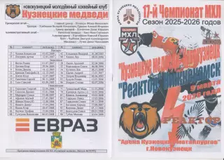 Кузнецкие медведи(Новокузнецк) - Реактор(Нижнекамск) - 2025/26