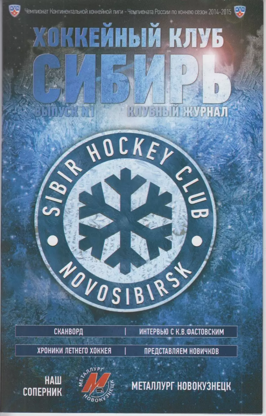 Сибирь(Новосибирск) - Металлург(Новокузнецк) - 2014/15
