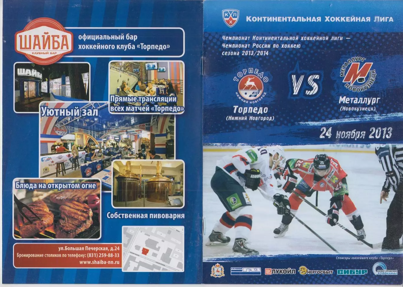 Торпедо(Нижний Новгород) - Металлург(Новокузнецк) - 2013/14