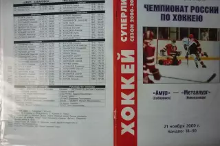 Амур(Хабаровск) - Металлург(Новокузнецк) - 2000/01