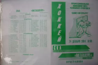 СКА(Санкт-Петербург) - Металлург(Новокузнецк) - 2004/05 - альтер 2