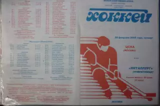 ЦСКА(Москва) - Металлург(Новокузнецк) - 2001/02