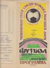 Шахтер(Донецк) - Пахтакор(Ташкент) - 1982