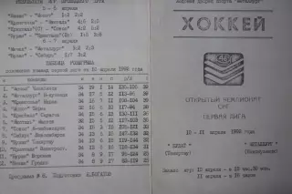 Булат(Темиртау) - Металлург(Новокузнецк) - 1991/92