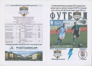 Ермак(Томск) - ФСК Распадская(Междуреченск) - 2026 - турнир Фомичёва