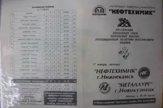 Нефтехимик(Нижнекамск) - Металлург(Новокузнецк) - 1996/97120