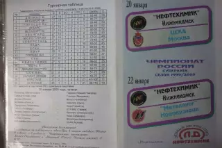 Нефтехимик(Нижнекамск) - Металлург(Новокузнецк) ЦСКА(Москва) - 1999/00