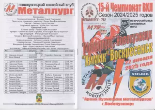 Металлург(Новокузнецк) - Химик(Воскресенск) - 2024/25