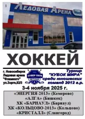 Турнир Кубок МИРА среди юношей 2012 г.р.(Новосибирск) - 2025 - ноябрь