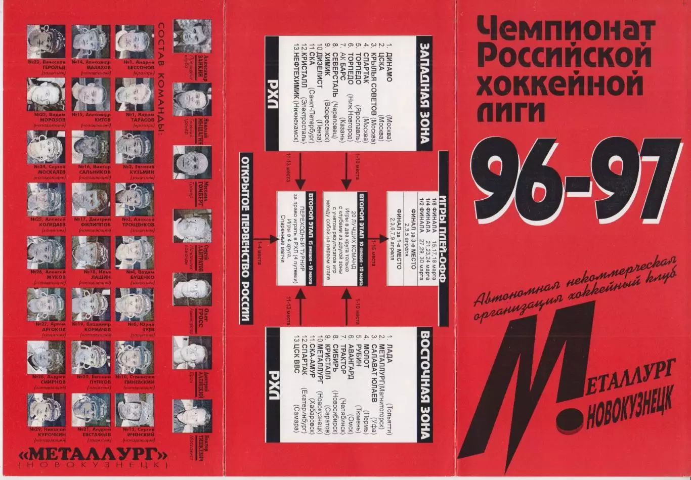 Металлург(Новокузнецк) - Рубин(Тюмень) / Авангард(Омск) - 1996/97