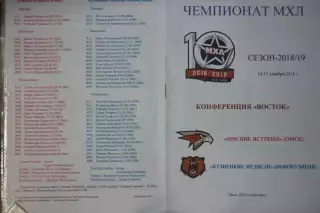Омские ястребы(Омск) - Кузнецкие медведи(Новокузнецк) - 2018/19