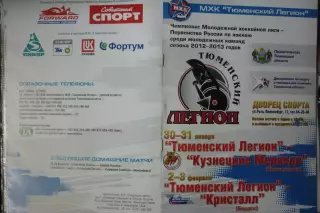 Тюменский легион(Тюмень) - Кристалл(Бердск) / Кузнецкие медведи - 2012/13