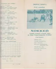 Турнир команд второй лиги на приз Спорткомитета РСФСР(Уфа) - 1980