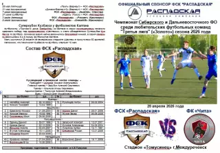 ФСК Распадская(Междуреченск) - ФК Чита(Чита) - 2026