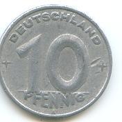 Германия 10 пфенниг 1948