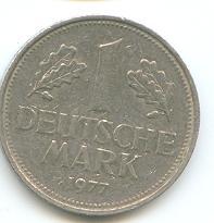 Германия 1 марка 1977