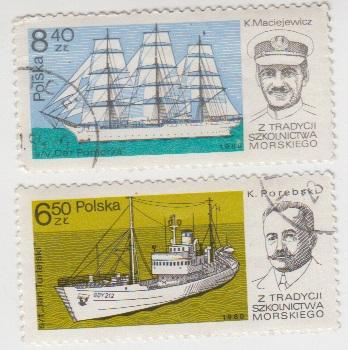 Серия Польша Корабли - 1980 - 2 штуки