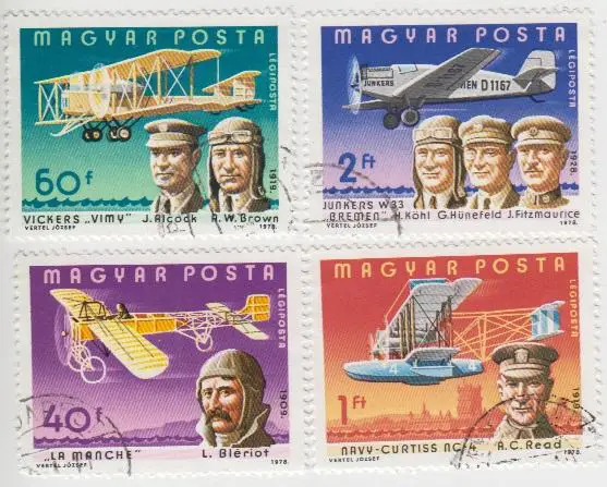 Серия Венгрия Авиация - 1978 - 4 штуки