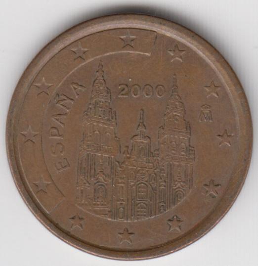 Испания 5 евроцентов 2000