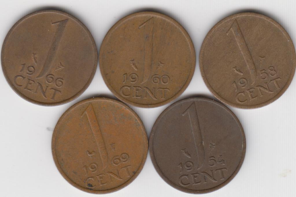 Нидерланды 1 цент 1969