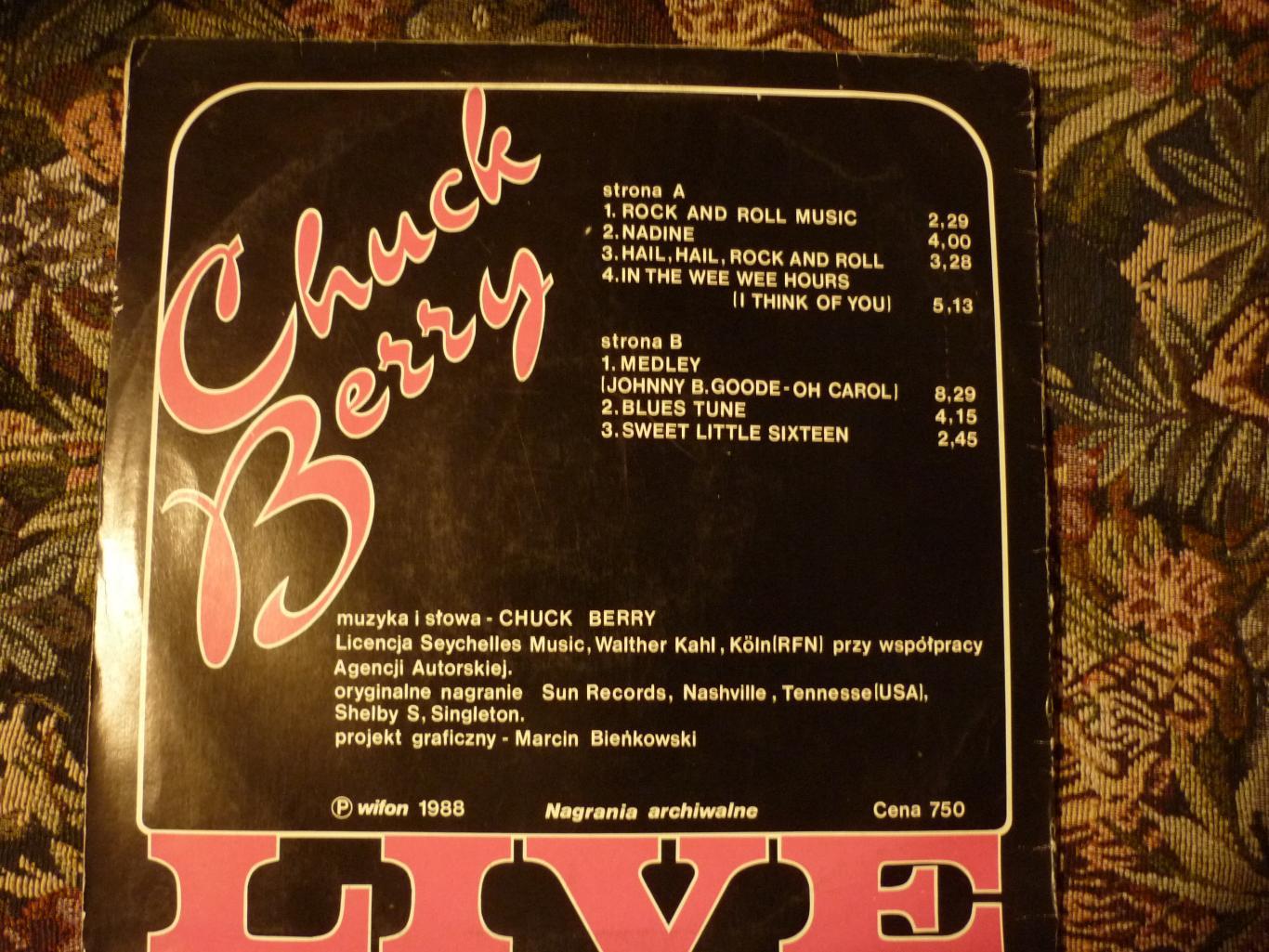 Пластинка-винил Чак Берри (Chuck Berry) 1