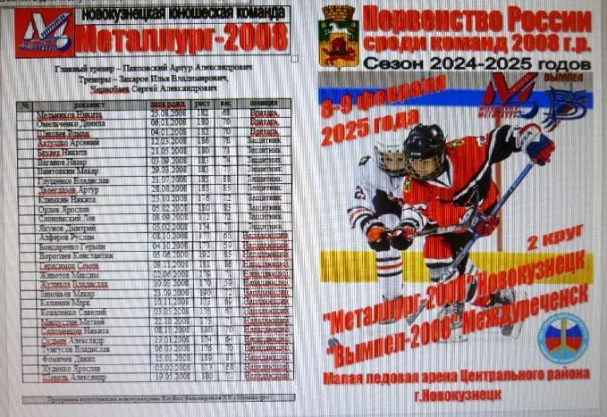 Металлург-2008(Новокузнецк) - Вымпел-2008(Междуреченск) - 20024/25 - 2 круг