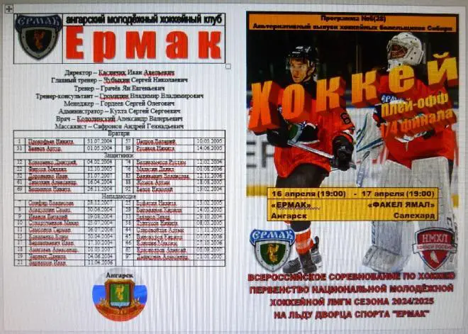 Ермак(Ангарск) - Факел Ямал(Салехард) - 2024/25 - ПО